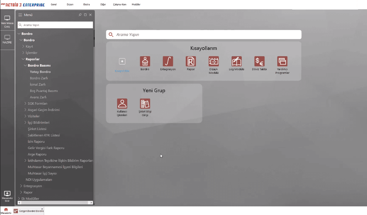 Netsis 3 Enterprise Yazılımı Ekran Görüntüleri
